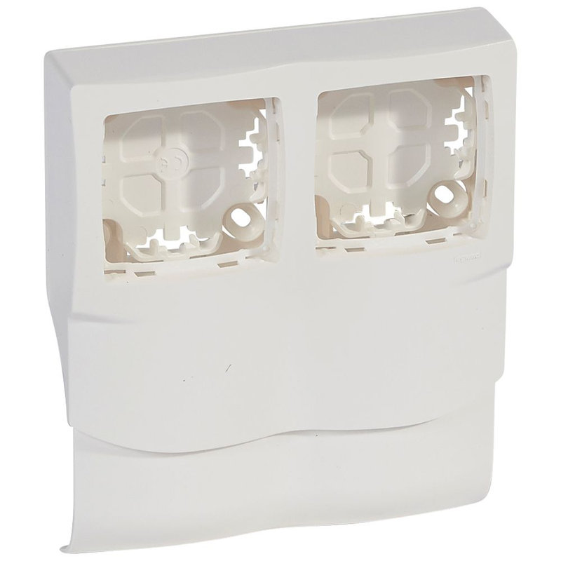 Legrand 031451 - Cadre Appareillage saillie 2 postes pose long plinthes DLPlus épaisseur 20mm