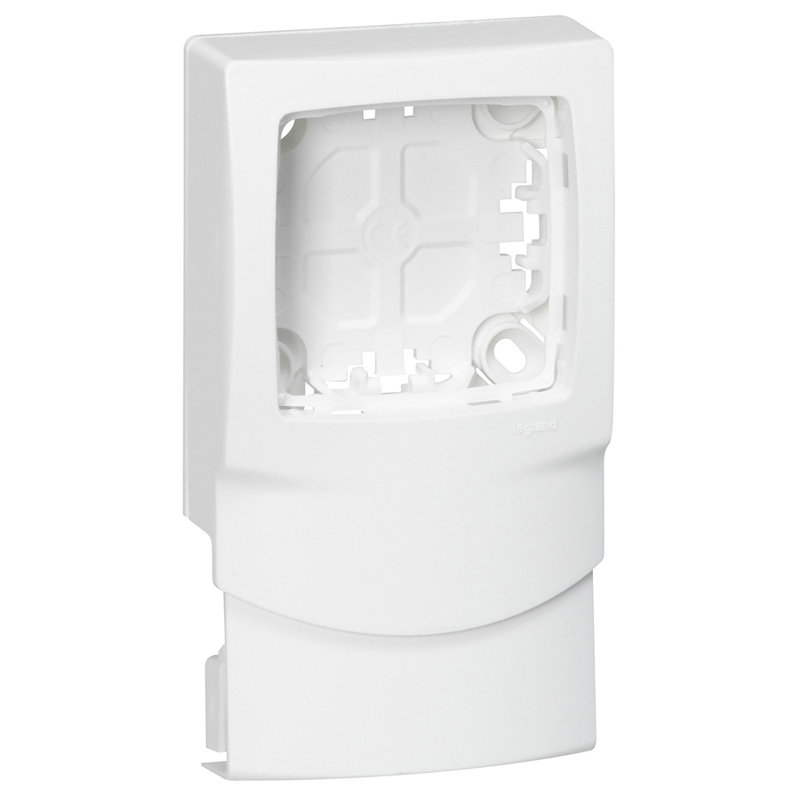 Legrand 031456 - Cadre Appareillage saillie 1 poste pour moulures DLPlus épaisseur 16mm -blanc