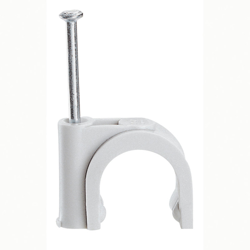 Legrand 031530 - Attache Fixfor grise RAL7035 pour câble rond Ø12mm