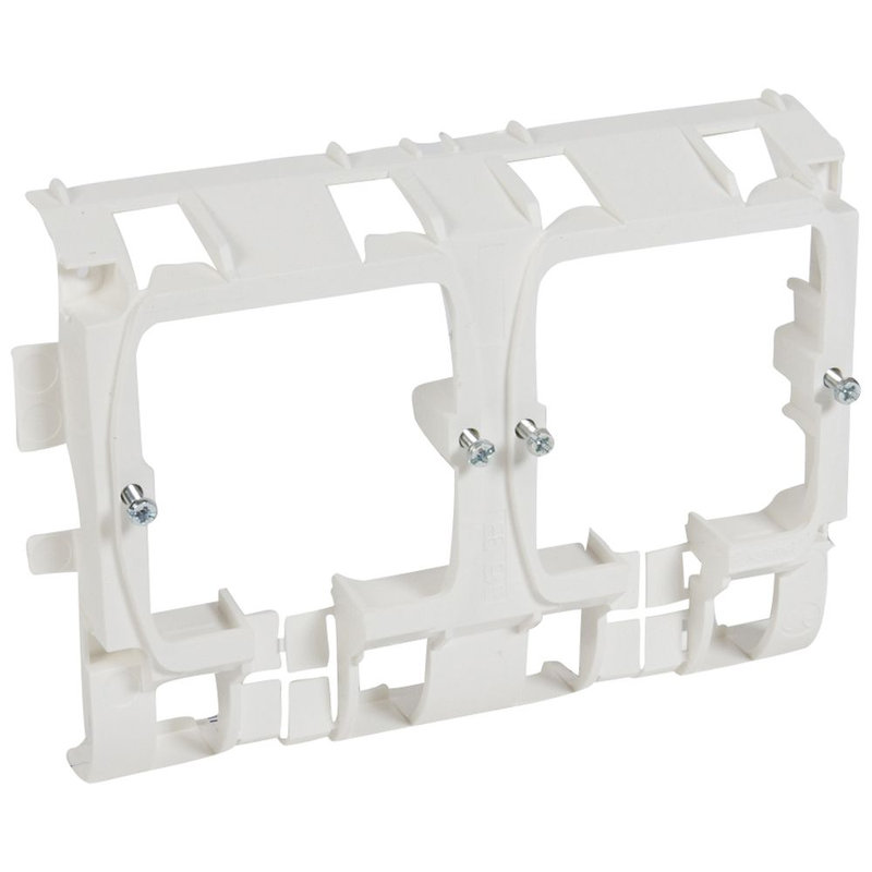 Legrand 031693 - Support Mosaic 4 modules pour pose sur plinthe DLP 80x20mm ou 120x20mm - blanc