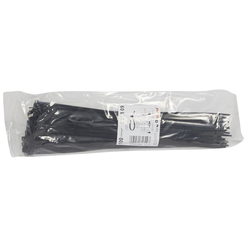 Legrand 031809 - Collier Colring largeur 4,6mm - longueur 360mm - sachet de 100 pièces - noir