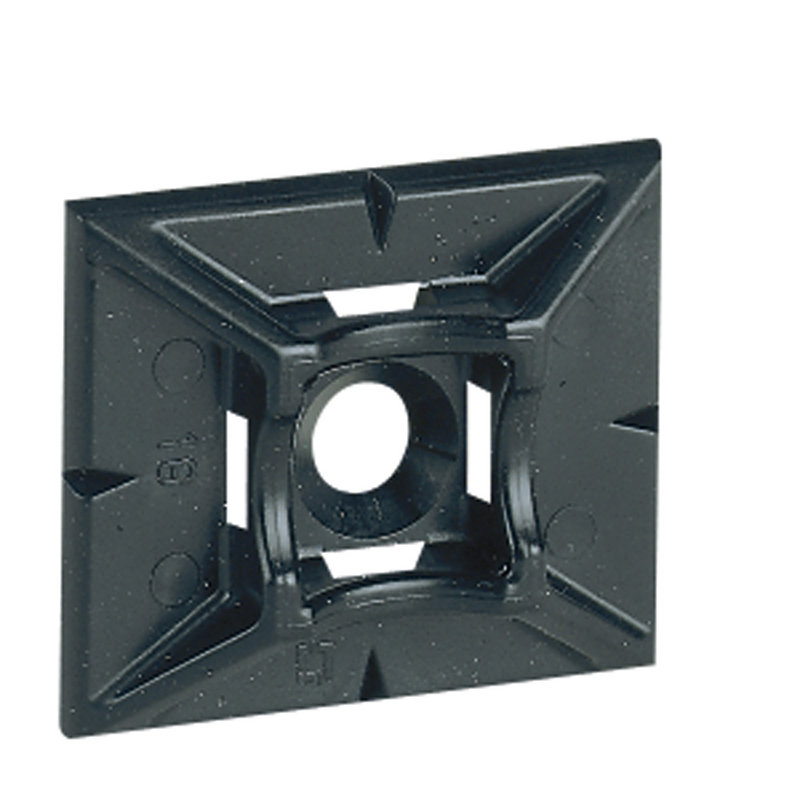 Legrand 032067 - Embase adhésive noire Colring pour colliers largeur 4,6mm maxi