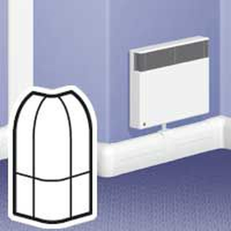 Legrand 033716 - Angle extérieur variable pour plinthe DLP 140x35mm - blanc