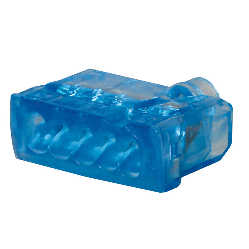 Legrand 034325 - Borne connexion sans vis Nylbloc auto pour 5 fils - 24A - 450V~ - bleu