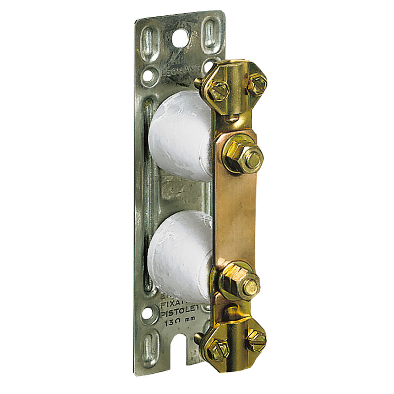 Legrand 034388 - Barrette à cosses Cosga avec platine métal 150x45mm et fixation par vis Ø3,5mm