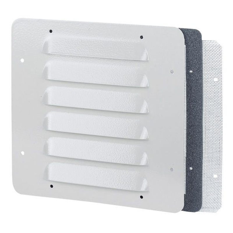 Legrand 034805 - Jeu de 2 ouïes d'aération métal avec grilles IP32 IK10 - RAL7035 - 248x248mm