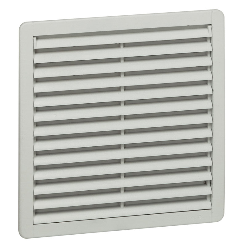 Legrand 034835 - Ouïe d'aération plastique avec filtre G3 IP54 - RAL7035 - 250x250mm