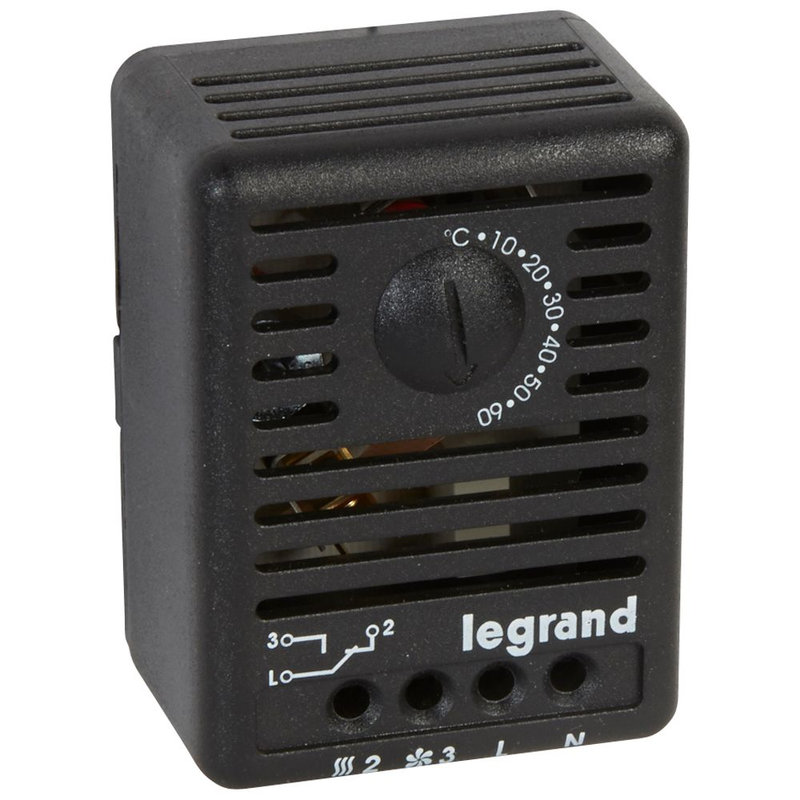 Legrand 034848 - Thermostat pour coffret/armoire - de 5 à 60°C - fixation magnétique