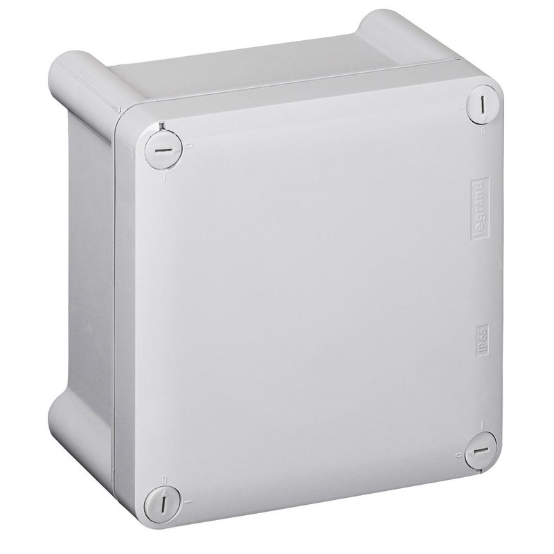 Legrand 035013 - Boîtier industriel plastique IP66 IK08 - 130x130x74mm avec couvercle opaque