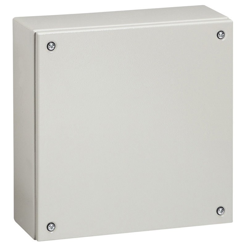 Legrand 035612 - Boîtier industriel Atlantic métal carré IP66 IK10 - 400x400x120mm - RAL7035