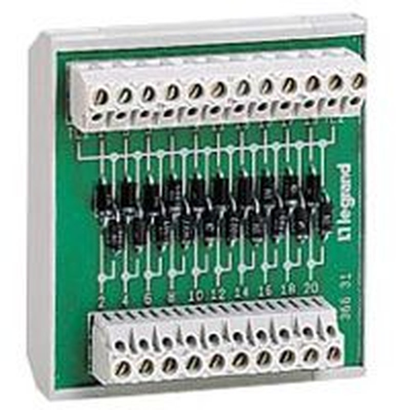 Legrand 036631 - Module test lampes 10 sorties - Osmoz - fixation rail symétrique/asymétrique