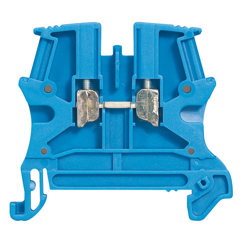 Legrand 037100 - Bloc jonc Viking 3 à vis - 1 jonction/1 entrée/1 sortie - bleu - pas 5