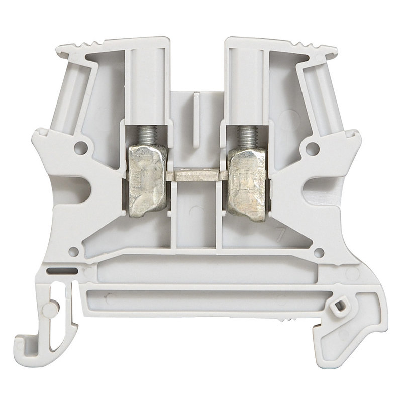 Legrand 037162 - Bloc jonc Viking 3 à vis - 1 jonction/1 entrée/1 sortie - gris - pas 8