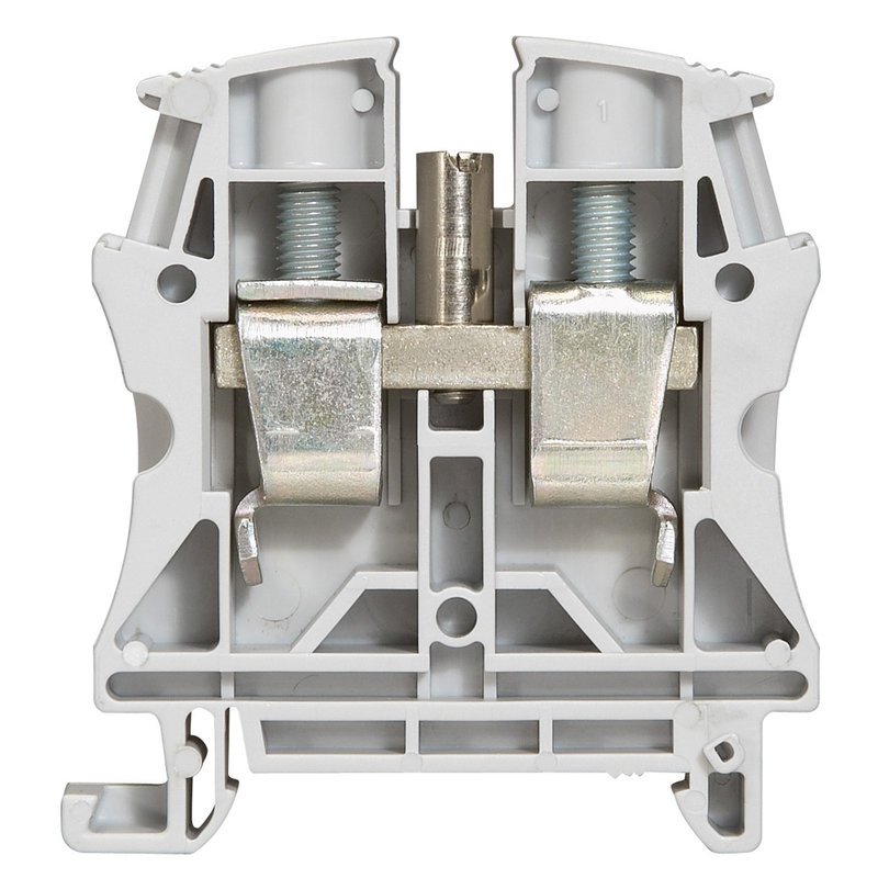 Legrand 037165 - Bloc jonc Viking 3 à vis - 1 jonction/1 entrée/1 sortie - gris - pas 15