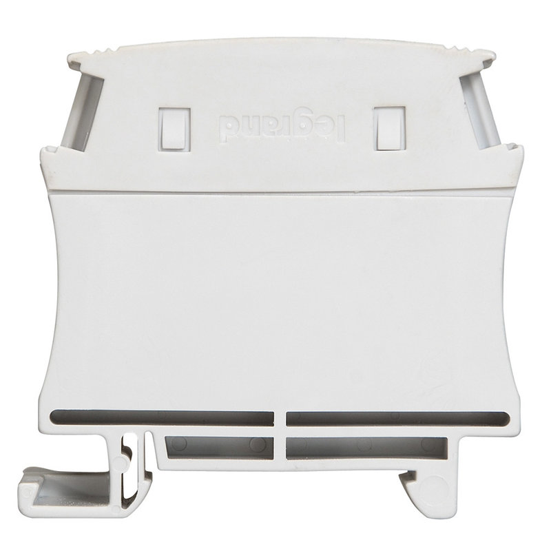 Legrand 037166 - Bloc jonc Viking 3 à vis - 1 jonction/1 entrée/1 sortie - gris - pas 22