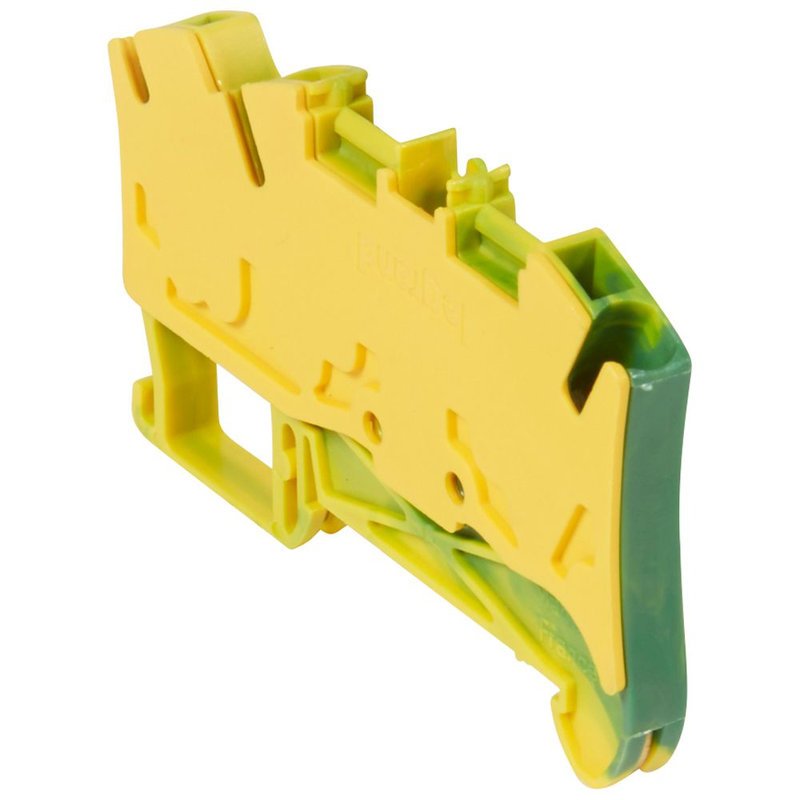 Legrand 037211 - Bloc jonc Viking 3 à ressort - 1 jonc/3 conduc -1entr/2sort-vert/jaune - pas 6