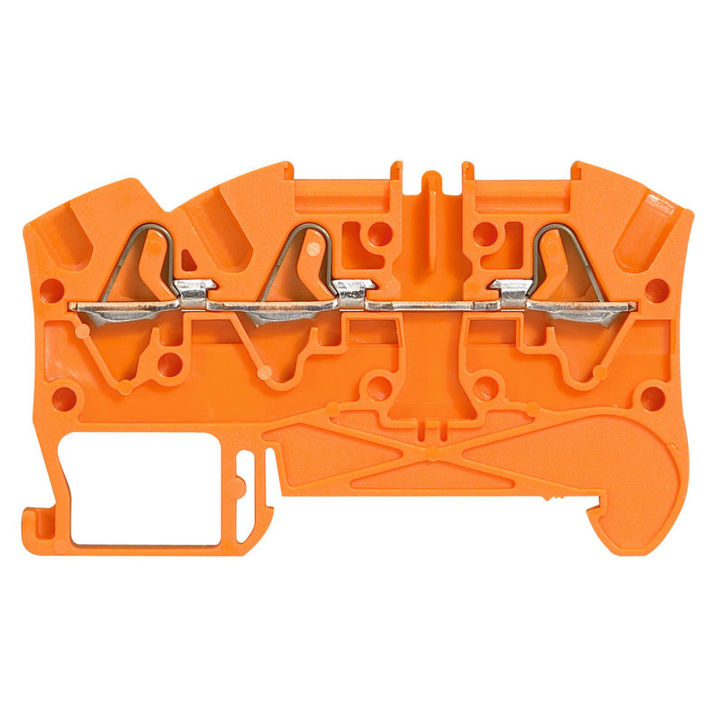 Legrand 037242 - Bloc jonc Viking 3 à ressort - 1 jonc/3 conduct - 1entr/2 sort - orange - pas 5