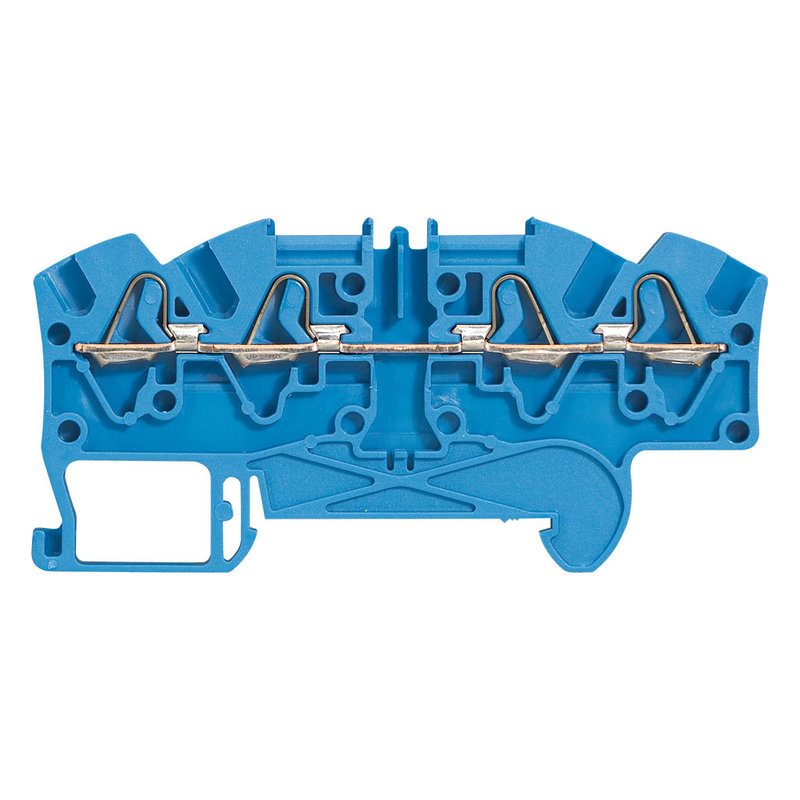 Legrand 037247 - Bloc jonc Viking 3 à ressort - 1 jonc/4 conduct - 2entr/2 sort - bleu - pas 5