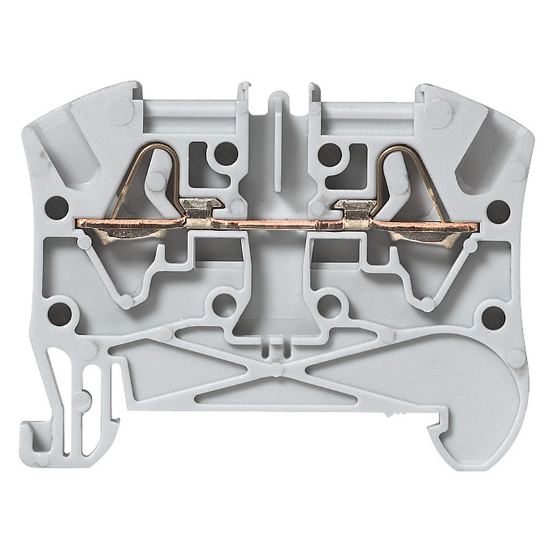 Legrand 037260 - Bloc jonc Viking 3 à ressort - 1 jonc/2 conduct - 1entr/1sortie - gris - pas 5