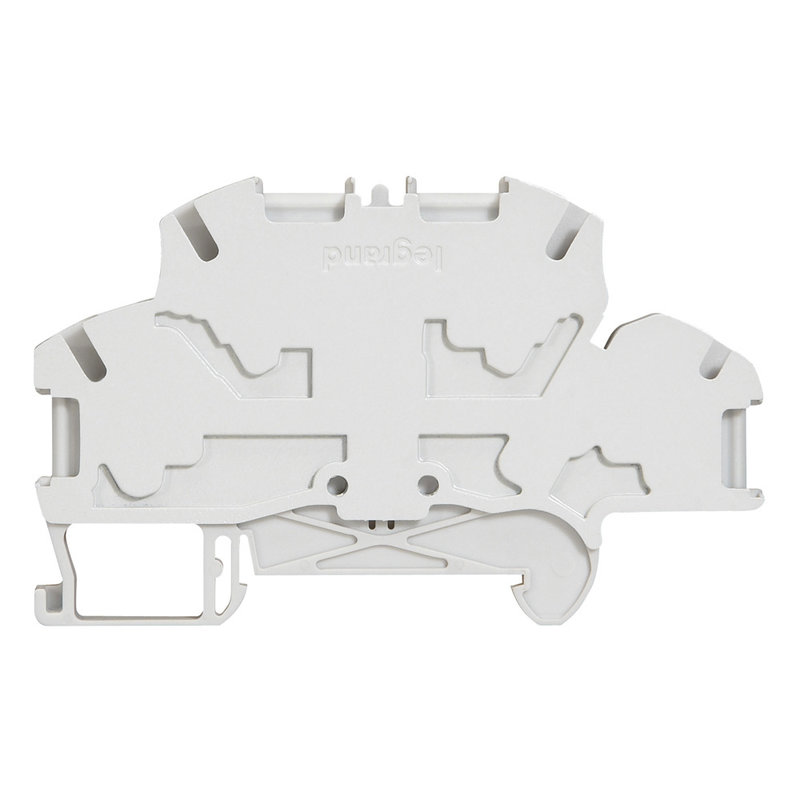 Legrand 037267 - Bloc jonc Viking 3 à ressort - 2 jonc/4 conduct - 2 étages - gris - pas 5
