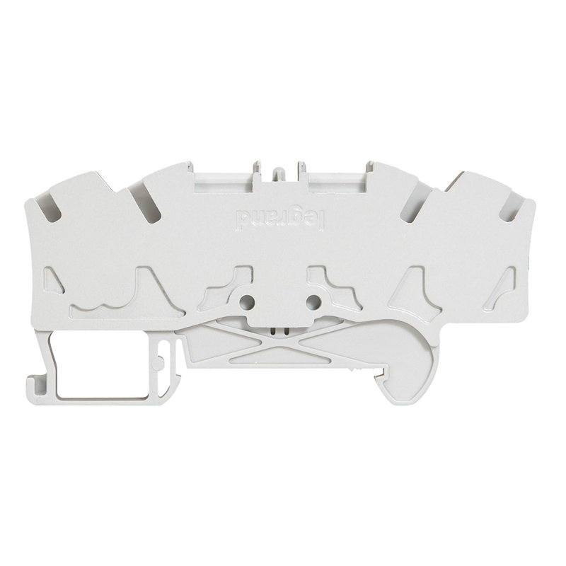 Legrand 037269 - Bloc jonc Viking 3 à ressort - 1 jonc/4 conduct - 2entr/2 sort - gris - pas 6