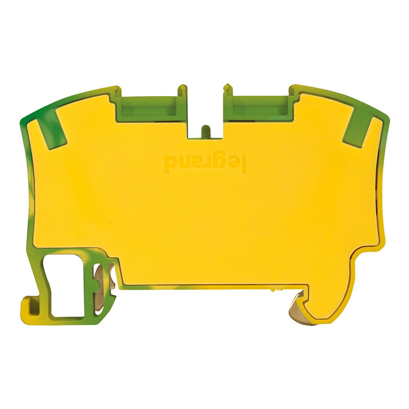 Legrand 037273 - Bloc jonc Viking 3 à ressort - 1 jonc/2 conduc -1entr/1sort-vert/jaune - pas 10