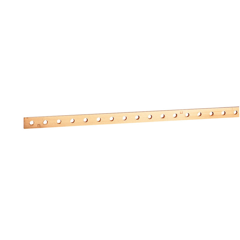 Legrand 037434 - Barre cuivre plate rigide - 18x4mm - 245/200A admissibles - L. 990mm