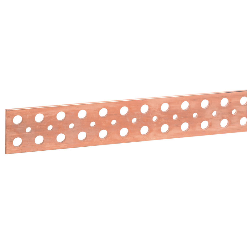 Legrand 037459 - Barre cuivre plate rigide - 75x5mm - 950/850A admissibles - L. 1750mm
