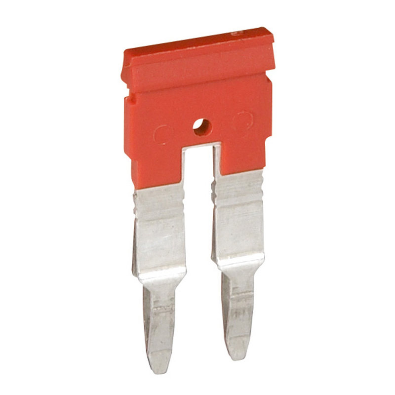 Legrand 037505 - Peigne pour 2 blocs de jonction à vis ou ressort Viking 3 pas 6mm - rouge