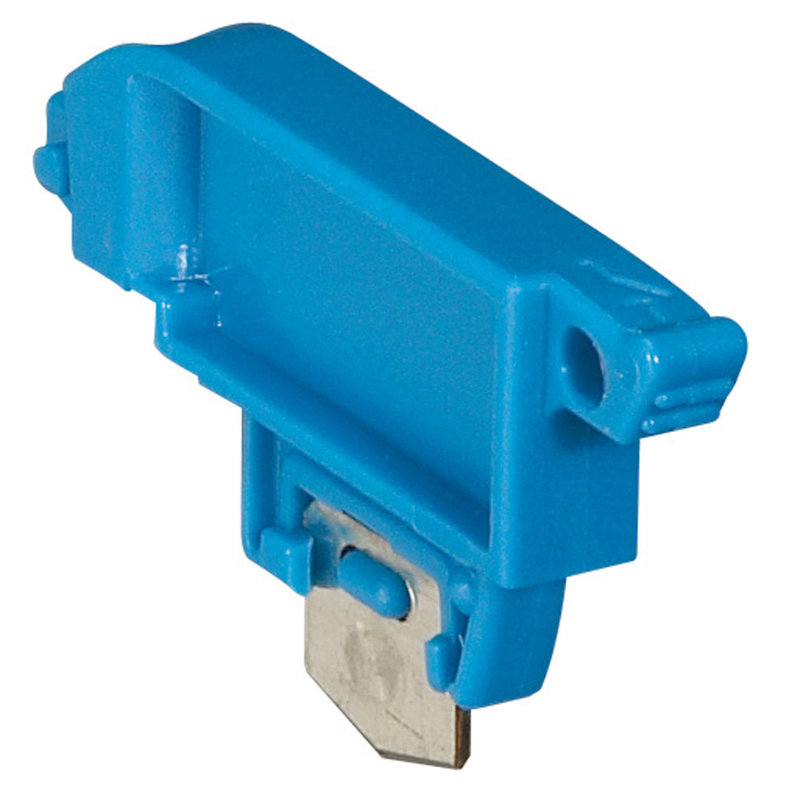 Legrand 037516 - Préhenseur neutre bleu - bloc de jonction sectionnable à vis ou ressort Viking 3