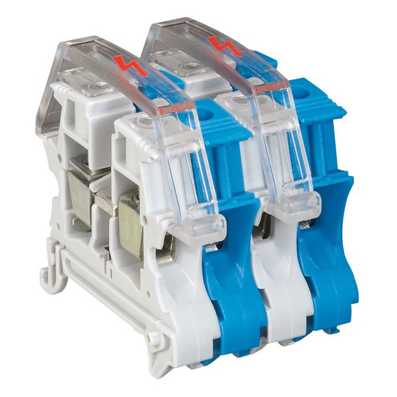 Legrand 037566 - Ecran de protection pour bloc jonc Viking 3 vis - 1P - 1entr/1sort - pas 8/10