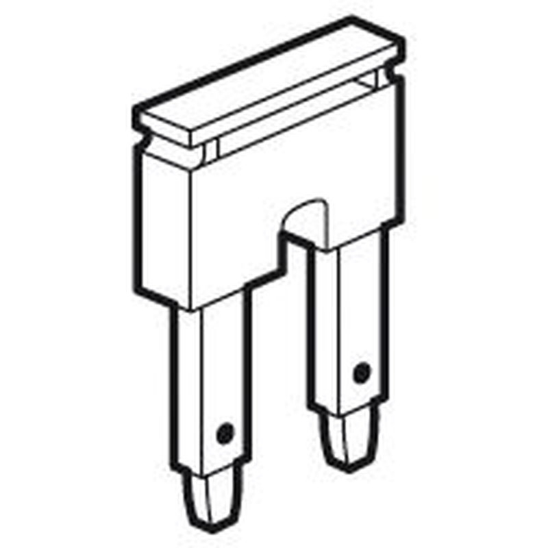 Legrand 037582 - Peigne pour 2 blocs de jonction à ressort Viking 3 pas 10mm - rouge