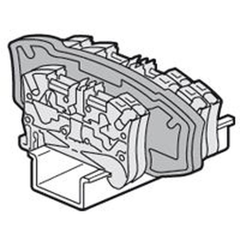 Legrand 037596 - Cloison de séparation pour blocs de jonction à ressort Viking 3 avec 2 étages