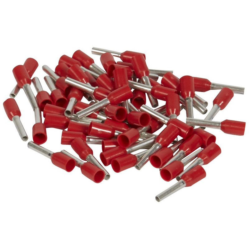 Legrand 037763 - Embouts de câblage à collerette iso Starfix - conducteurs section 1mm² - rouge