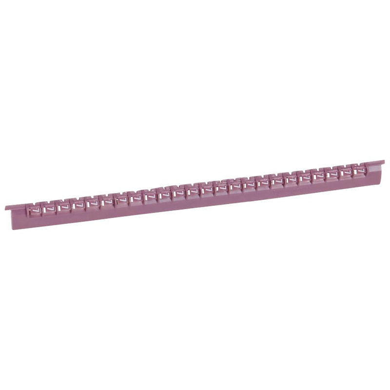 Legrand 037801 - Réglette 24 repères Mémocab larg.2,3mm + chiffre 7 selon couleur international