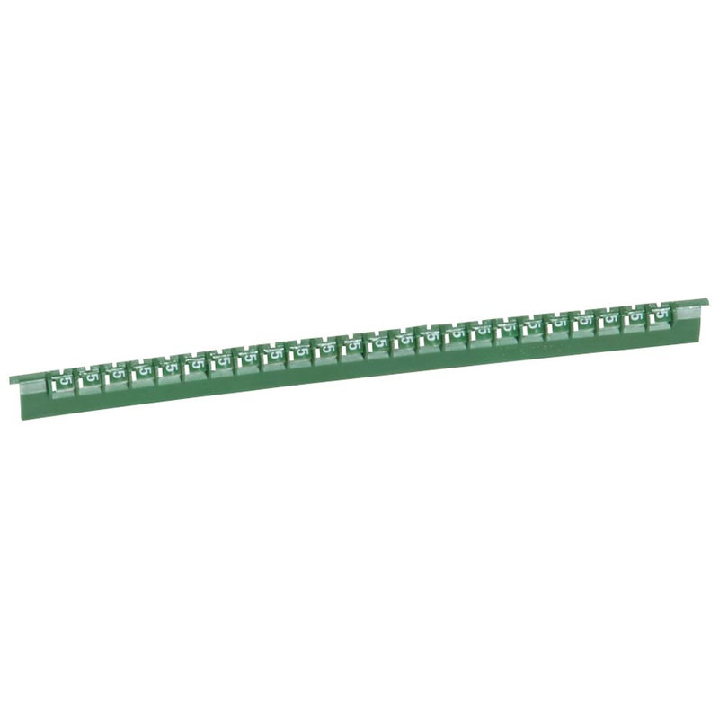 Legrand 037805 - Réglette 24 repères Mémocab larg.2,3mm + chiffre 5 selon couleur international