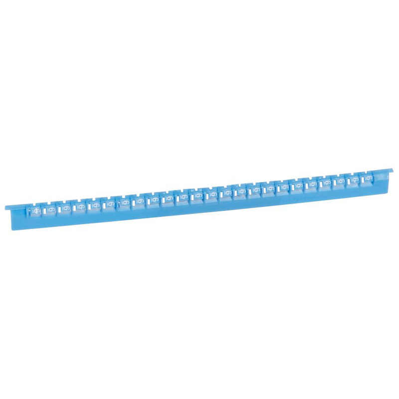 Legrand 037808 - Réglette 24 repères Mémocab larg.2,3mm + chiffre 6 selon couleur international