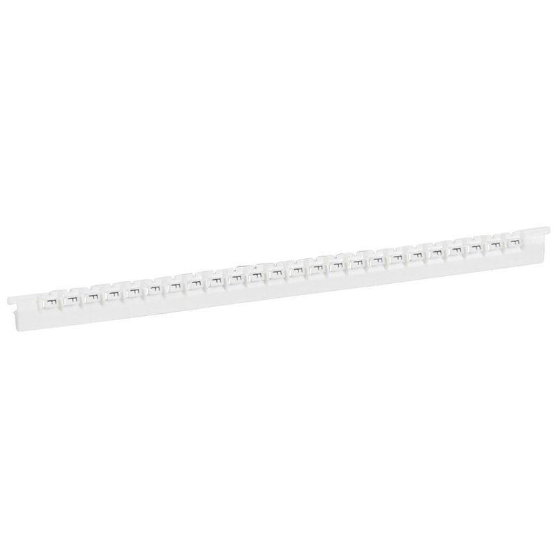 Legrand 037831 - Réglette 24 repères Mémocab largeur 2,3mm + lettre majuscule F noir/fond blanc