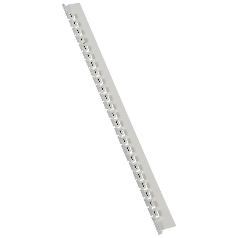 Legrand 037834 - Réglette 24 repères Mémocab largeur 2,3mm + lettre majuscule I noir/fond blanc