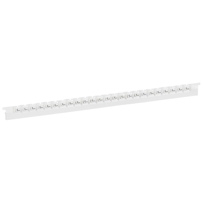 Legrand 037835 - Réglette 24 repères Mémocab largeur 2,3mm + lettre majuscule J noir/fond blanc