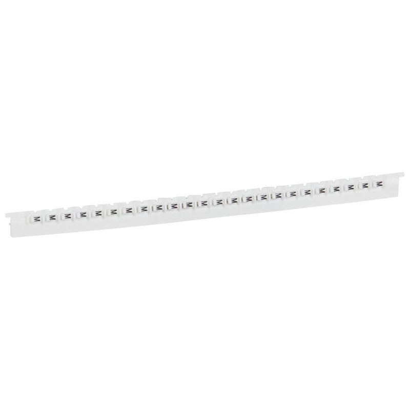 Legrand 037838 - Réglette 24 repères Mémocab largeur 2,3mm + lettre majuscule M noir/fond blanc