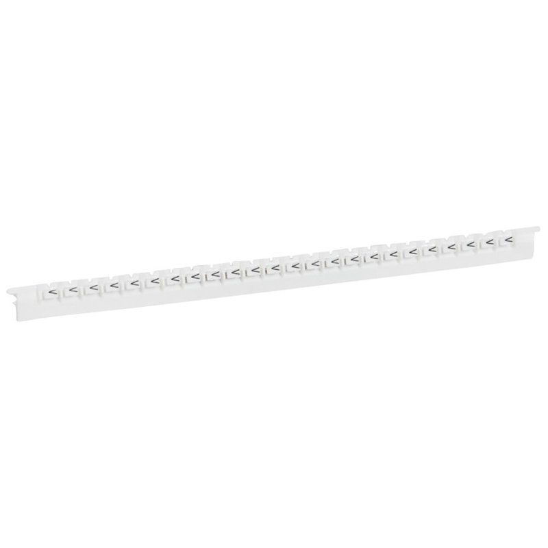 Legrand 037847 - Réglette 24 repères Mémocab largeur 2,3mm + lettre majuscule V noir/fond blanc