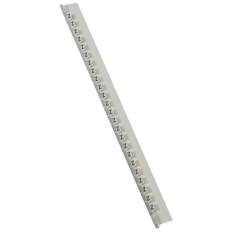 Legrand 037851 - Réglette 24 repères Mémocab largeur 2,3mm + lettre majuscule Z noir/fond blanc