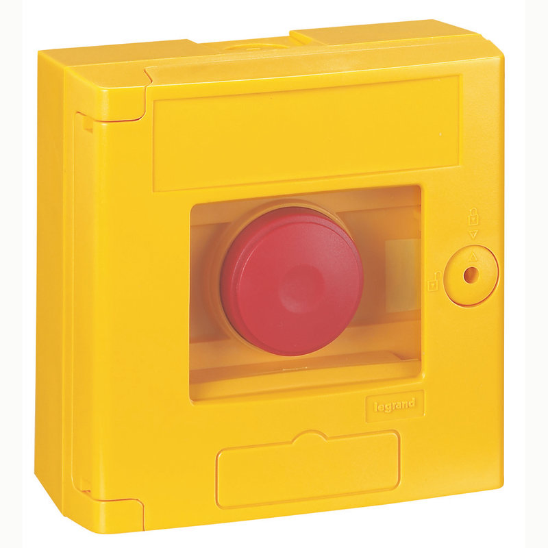Legrand 038001 - Coffret bris de glace double position IP44 jaune - montage en saillie