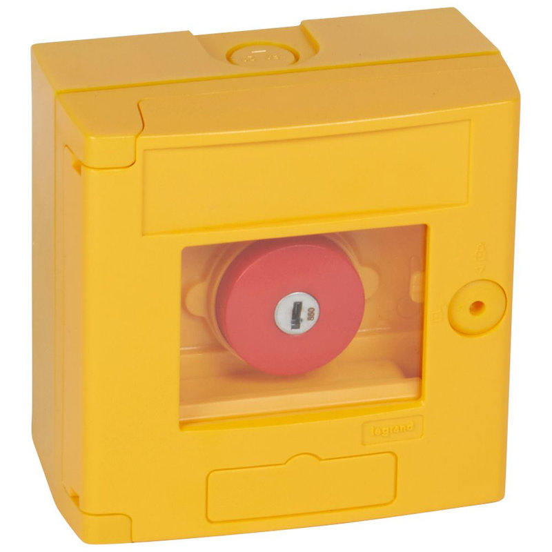 Legrand 038002 - Coffret bris de glace coup de poing IP44 jaune - montage en saillie