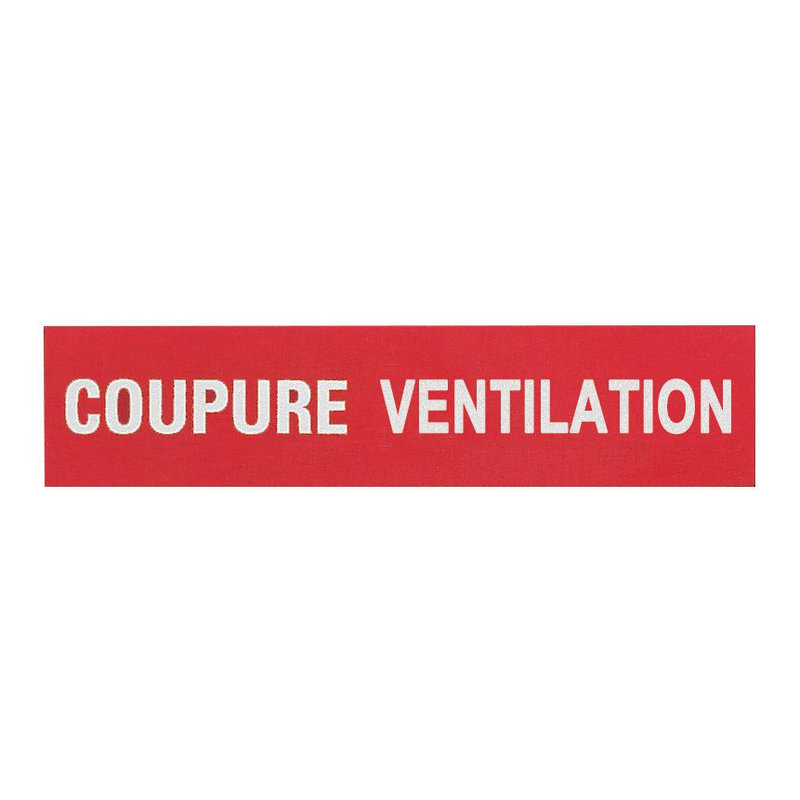 Legrand 038030 - Etiquettes autocollantes (3) ''coupure ventilation'' pour coffrets de sécurité