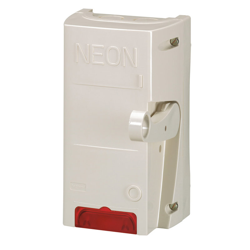 Legrand 038052 - Coffret coupure pour enseigne lumineuse inter pompier 4P 16A 400V avec voyant