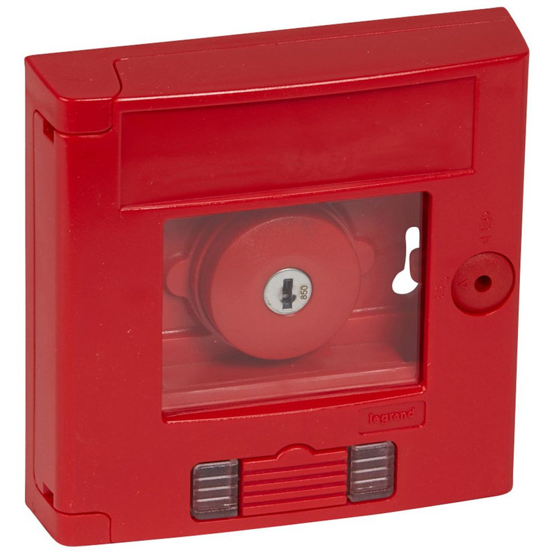 Legrand 038059 - Coffret bris de glace coup de poing IP30 rouge avec 2 voyants - encastré