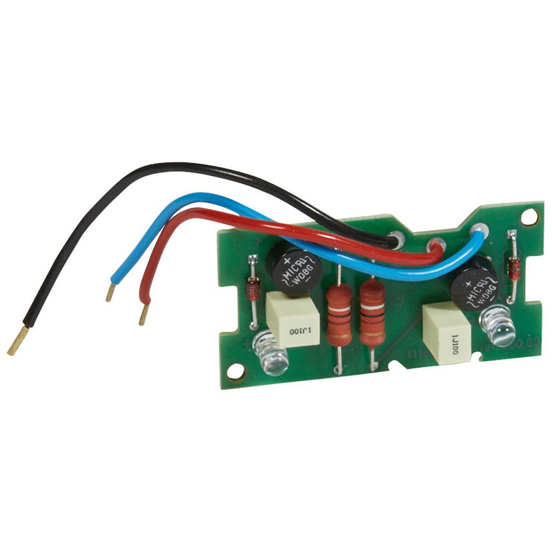 Legrand 038089 - Carte de signalisation équipée de 2 voyants LED rouge et vert