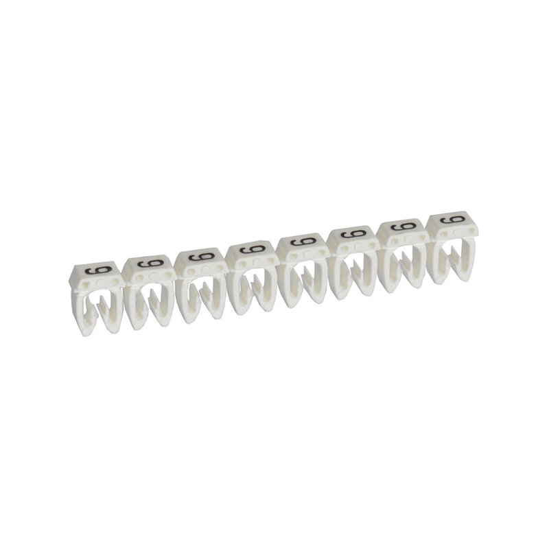 Legrand 038109 - Repère CAB 3 - filerie 0,15mm² à 0,5mm² + blocs de jonction avec chiffre 9 blanc